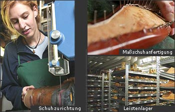 Schuhtechnik - Maßanfertigung, Schuhzurichtung und Leistenlager